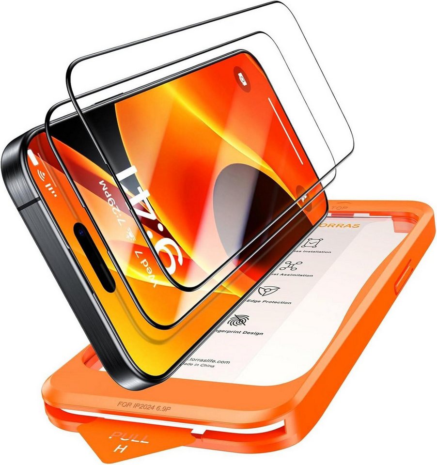 LuxusKollektion Displayschutzglas iPhone 16 Pro Panzerglas Schutzfolie 9H+ 2 Stück Anti-Fingerabdruck LuxusKollektion Displayschutzglas iPhone 16 Pro Panzerglas Schutzfolie 9H+ 2 Stück Anti-Fingerabdruck von LuxusKollektion