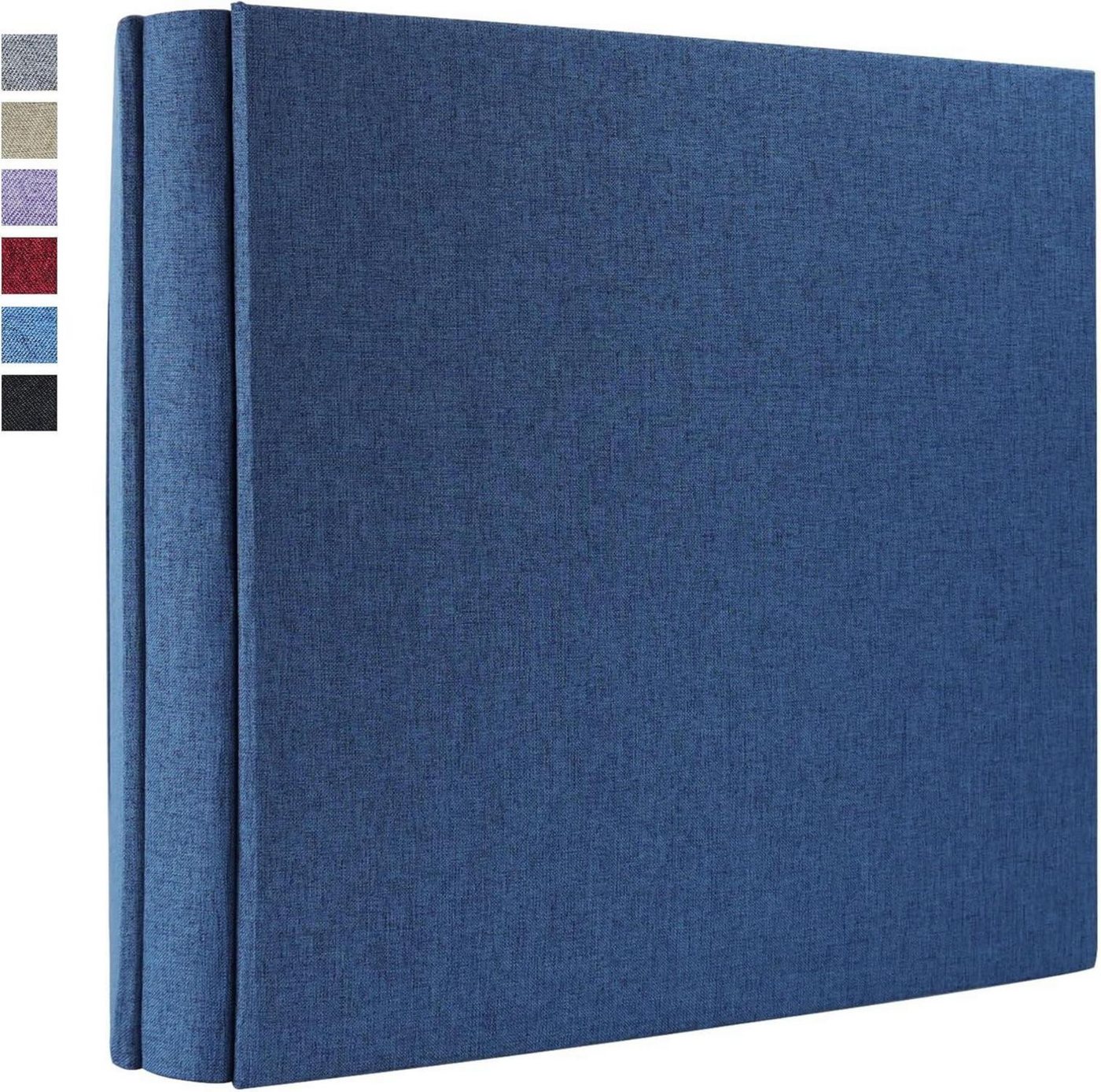 LuxusKollektion Einsteck-Fotoalbum Einsteck-Fotoalbum 10x15 Groß Kapazität 600 Schwarze Seiten Festtage von LuxusKollektion