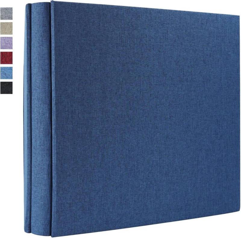 LuxusKollektion Einsteck-Fotoalbum Einsteck-Fotoalbum 10x15 Groß Kapazität 600 Schwarze Seiten Festtage von LuxusKollektion
