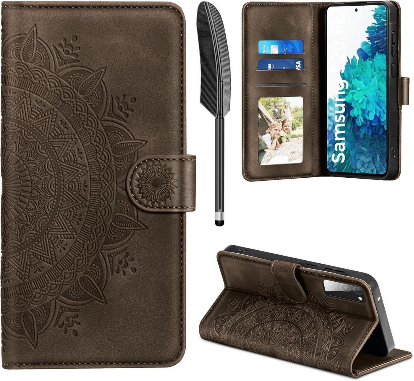 LuxusKollektion Flip Case Smartphone Hülle Samsung Galaxy S20 FE Leder Flip Wallet Schutzhülle LuxusKollektion Flip Case Smartphone Hülle Samsung Galaxy S20 FE Leder Flip Wallet Schutzhülle von LuxusKollektion