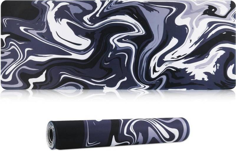 LuxusKollektion Gaming Mauspad Gaming Mauspad XXL 600x300x3mm Schwarz Weiche von LuxusKollektion