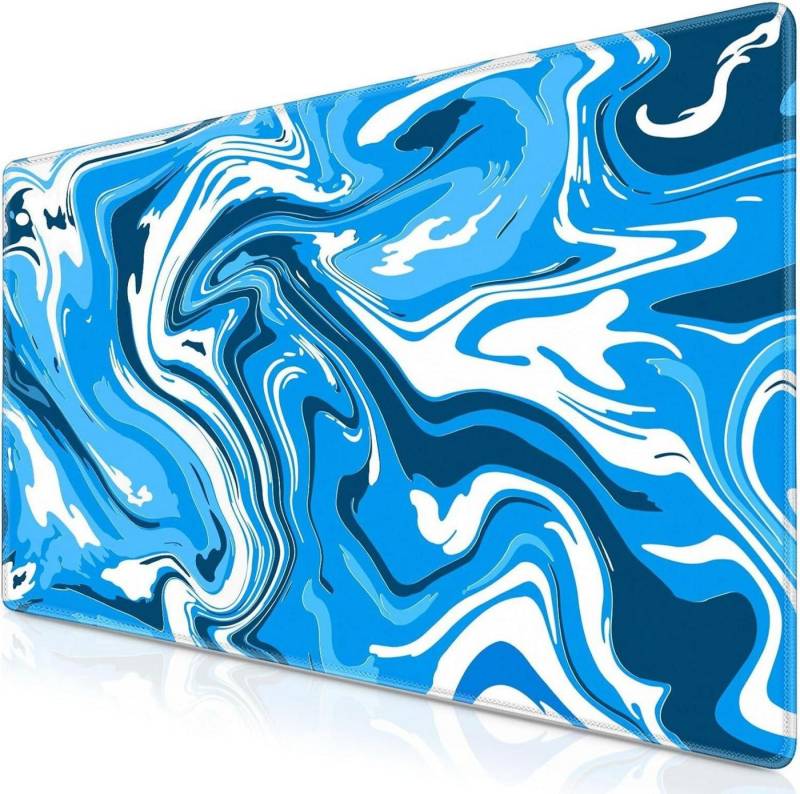 LuxusKollektion Gaming Mauspad Gaming Mauspad XXL 900x400mm Fluid Art groß Wasserdicht von LuxusKollektion