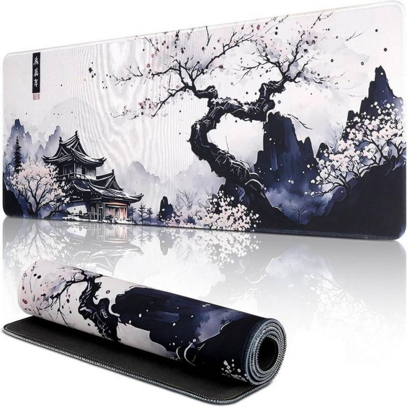 LuxusKollektion Gaming Mauspad Japanisches Mauspad Kirschblüte Anime Gaming Tastatur Matte von LuxusKollektion