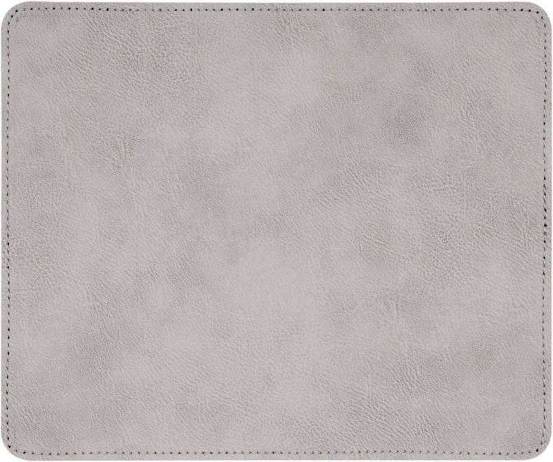 LuxusKollektion Gaming Mauspad Mauspad PU Leder, Gaming Mauspad 24x20x0,3cm Grau von LuxusKollektion