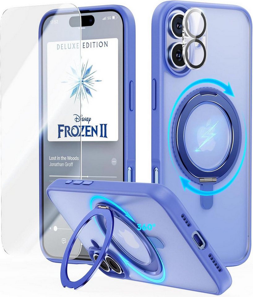 LuxusKollektion Handyhülle 360° Magic Stand iPhone 16 Hülle Militärschutz Unsichtbarer Ständer LuxusKollektion Handyhülle 360° Magic Stand iPhone 16 Hülle Militärschutz Unsichtbarer Ständer von LuxusKollektion