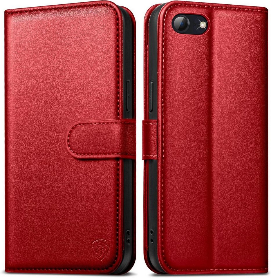 LuxusKollektion Handyhülle Handyhülle für iPhone SE 2020/2022 Klapphülle Leder Schutzhülle Rot LuxusKollektion Handyhülle Handyhülle für iPhone SE 2020/2022 Klapphülle Leder Schutzhülle Rot von LuxusKollektion