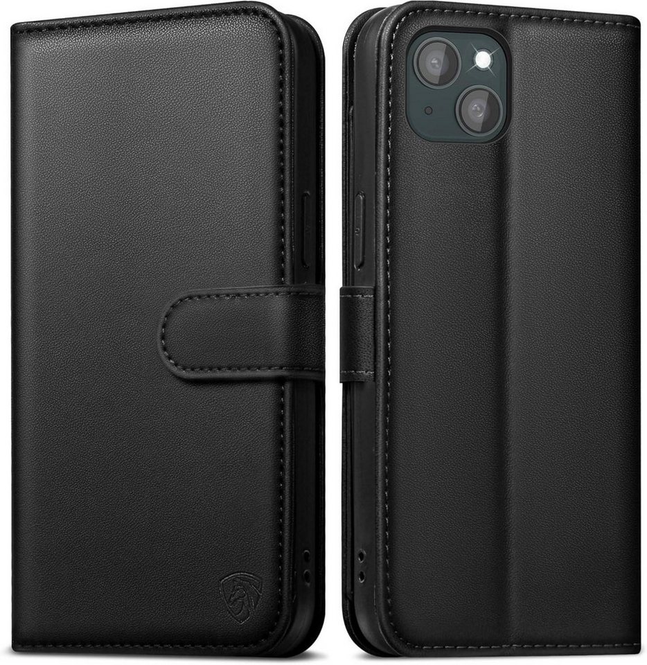 LuxusKollektion Handyhülle Handyhülle iPhone 15 Schwarz Schutzhülle RFID Standfunktion LuxusKollektion Handyhülle Handyhülle iPhone 15 Schwarz Schutzhülle RFID Standfunktion von LuxusKollektion