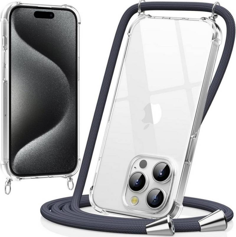 LuxusKollektion Handyhülle Handykette mit Necklace Hülle für iPhone 15 Pro 6,1 von LuxusKollektion