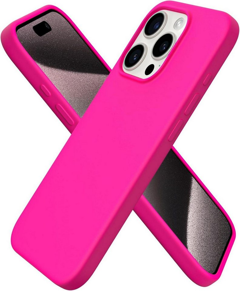 LuxusKollektion Handyhülle Hülle für iPhone 15 Pro 6,1 Zoll Silikon Kratzfeste Stoßfeste von LuxusKollektion
