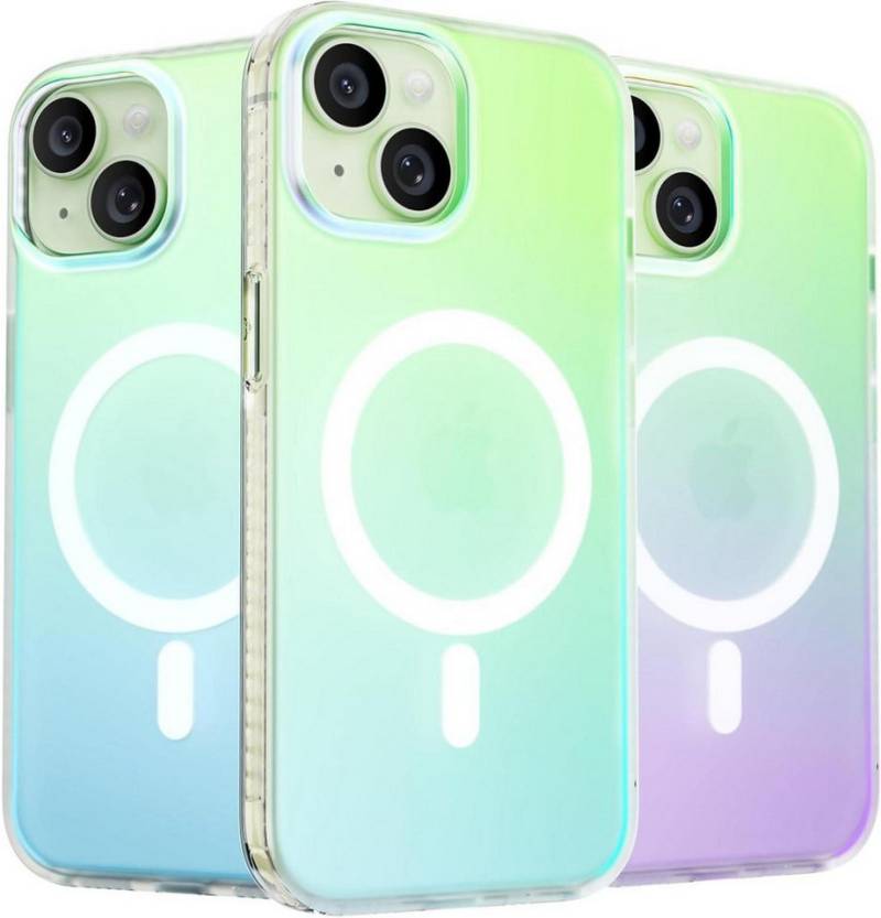 LuxusKollektion Handyhülle Hülle iPhone 15 kompatibel mit Magsafe [Fluoreszierender von LuxusKollektion