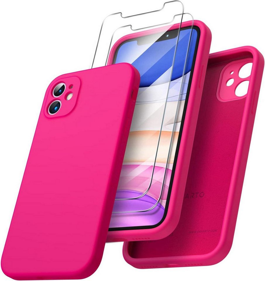 LuxusKollektion Handyhülle iPhone 11 Hülle mit Schutzfolie Silikon Gel Rubber Case Stoßfest LuxusKollektion Handyhülle iPhone 11 Hülle mit Schutzfolie Silikon Gel Rubber Case Stoßfest von LuxusKollektion