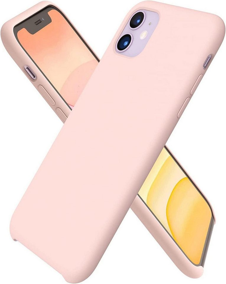 LuxusKollektion Handyhülle iPhone 11 Silikon Case Hülle Ultra Dünn Flüssig Handyhülle Pink Schutz von LuxusKollektion