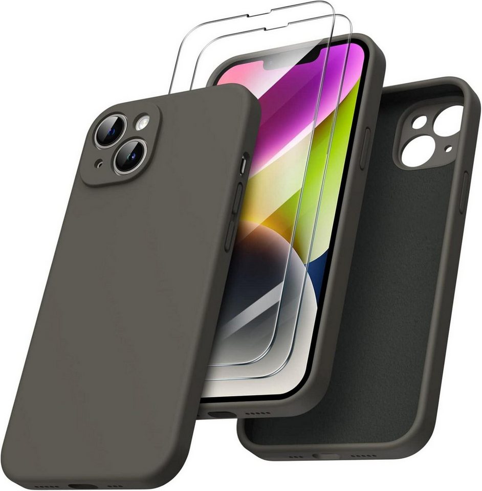 LuxusKollektion Handyhülle iPhone 14 Hülle 6,1 Zoll 2022 mit Screen Schutzfolie Gel Silikon LuxusKollektion Handyhülle iPhone 14 Hülle 6,1 Zoll 2022 mit Screen Schutzfolie Gel Silikon von LuxusKollektion