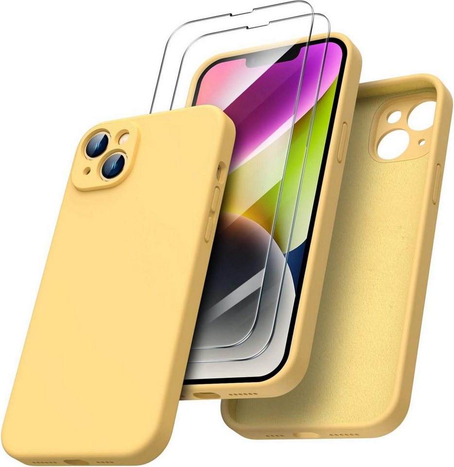 LuxusKollektion Handyhülle iPhone 14 Plus Hülle 6,7 Zoll 2022 Gelb Silikon Stoßfest Rundumschutz LuxusKollektion Handyhülle iPhone 14 Plus Hülle 6,7 Zoll 2022 Gelb Silikon Stoßfest Rundumschutz von LuxusKollektion