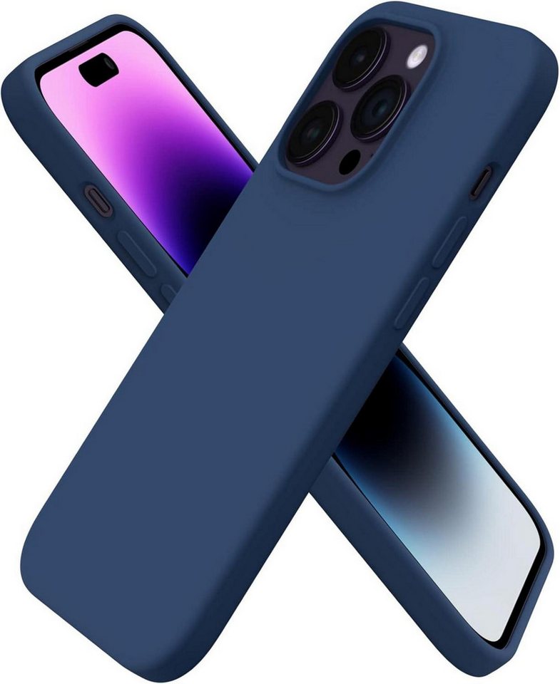 LuxusKollektion Handyhülle iPhone 14 Pro Hülle 6,1 Zoll 2022 Flüssig Silikon Schutz Sturmblau LuxusKollektion Handyhülle iPhone 14 Pro Hülle 6,1 Zoll 2022 Flüssig Silikon Schutz Sturmblau von LuxusKollektion