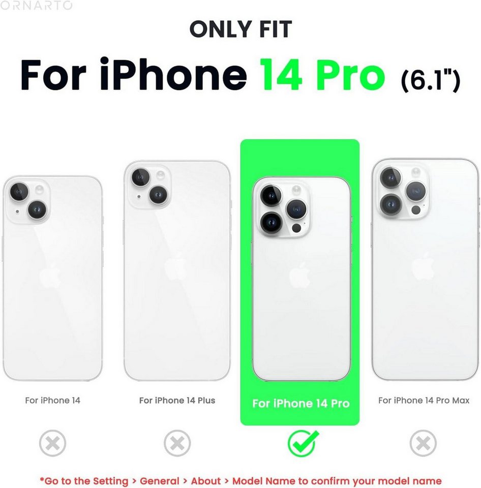 LuxusKollektion Handyhülle iPhone 14 Pro Hülle 6,1 Zoll 2022 mit 2x Screen Schutzfolien flüssiges LuxusKollektion Handyhülle iPhone 14 Pro Hülle 6,1 Zoll 2022 mit 2x Screen Schutzfolien flüssiges von LuxusKollektion
