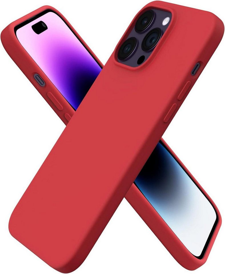 LuxusKollektion Handyhülle iPhone 14 Pro Max Hülle 6,7 Zoll 2022 Silikon Case Rot LuxusKollektion Handyhülle iPhone 14 Pro Max Hülle 6,7 Zoll 2022 Silikon Case Rot von LuxusKollektion