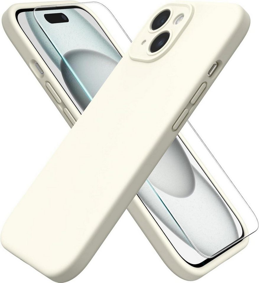 LuxusKollektion Handyhülle iPhone 15 Hülle Liquid Silicone Kameraschutz Schutzfolie Ganzkörper LuxusKollektion Handyhülle iPhone 15 Hülle Liquid Silicone Kameraschutz Schutzfolie Ganzkörper von LuxusKollektion