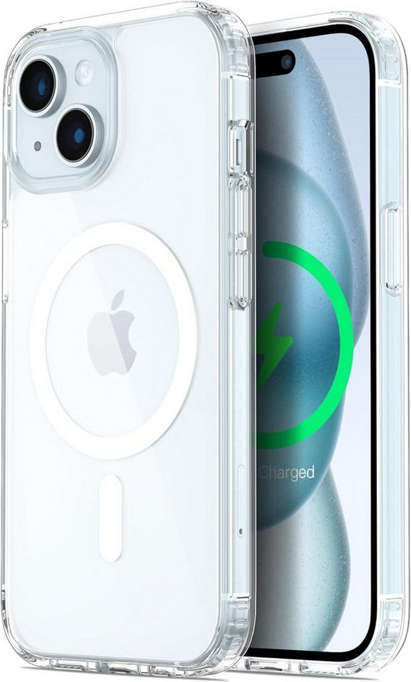 LuxusKollektion Handyhülle iPhone 15 Hülle transparent MagSafe Anti-Vergilbung stoßfest 6,1 Zoll LuxusKollektion Handyhülle iPhone 15 Hülle transparent MagSafe Anti-Vergilbung stoßfest 6,1 Zoll von LuxusKollektion