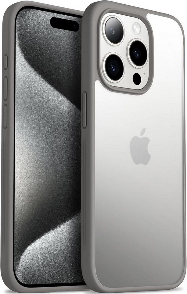 LuxusKollektion Handyhülle iPhone 15 Pro Hülle Matt Anti-Rutsch Hardcase 6,1 Zoll Grau 2023 LuxusKollektion Handyhülle iPhone 15 Pro Hülle Matt Anti-Rutsch Hardcase 6,1 Zoll Grau 2023 von LuxusKollektion