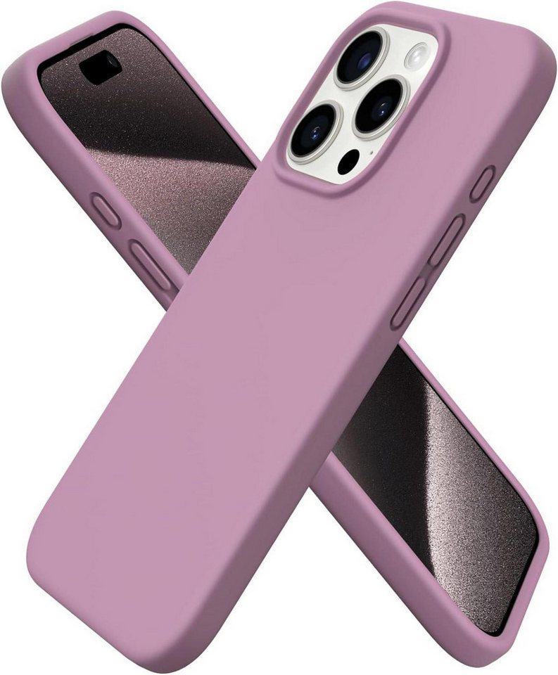 LuxusKollektion Handyhülle iPhone 15 Pro Hülle Silikon 6,1 Zoll lila - Kratzfeste stoßfeste von LuxusKollektion