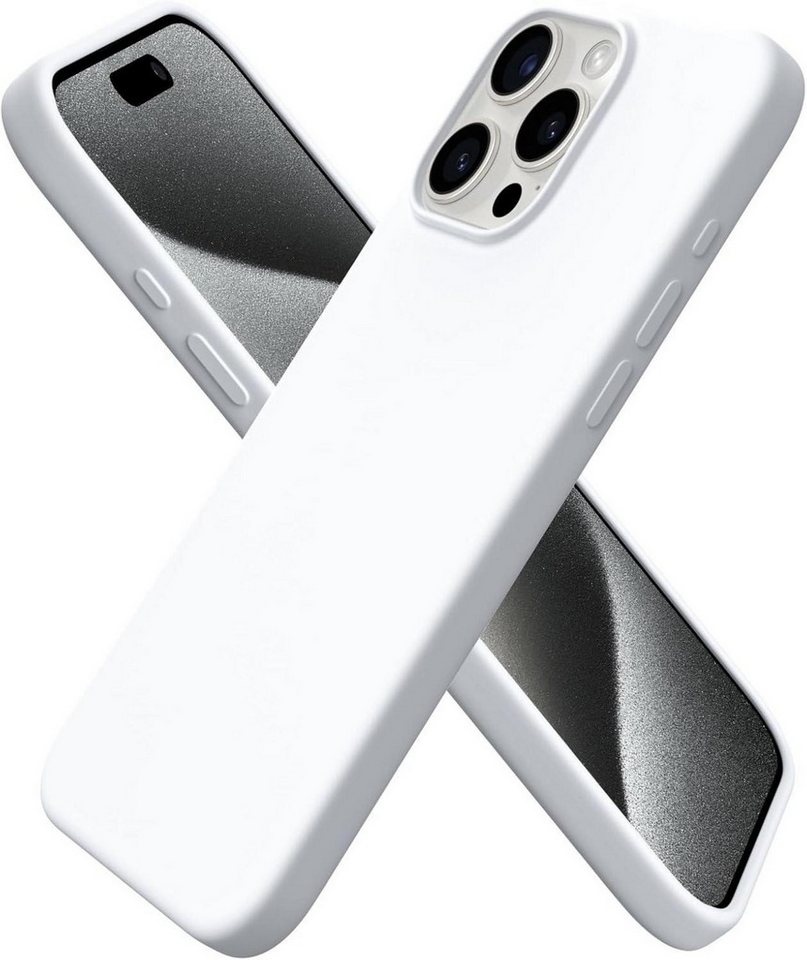 LuxusKollektion Handyhülle iPhone 15 Pro Max Hülle Silikon 6,7 Zoll - Weiß, flüssiges LuxusKollektion Handyhülle iPhone 15 Pro Max Hülle Silikon 6,7 Zoll - Weiß, flüssiges von LuxusKollektion