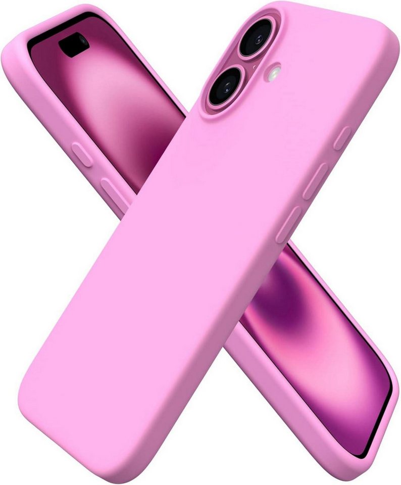 LuxusKollektion Handyhülle iPhone 16 Hülle Silikon 6,1 Zoll Kratzfeste Schutzhülle Kirschblüten von LuxusKollektion
