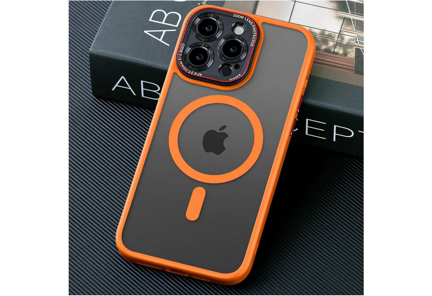 LuxusKollektion Handyhülle iPhone 16 Pro Hülle Magsafe Militärschutz Matt Stoßfest Orange LuxusKollektion Handyhülle iPhone 16 Pro Hülle Magsafe Militärschutz Matt Stoßfest Orange von LuxusKollektion