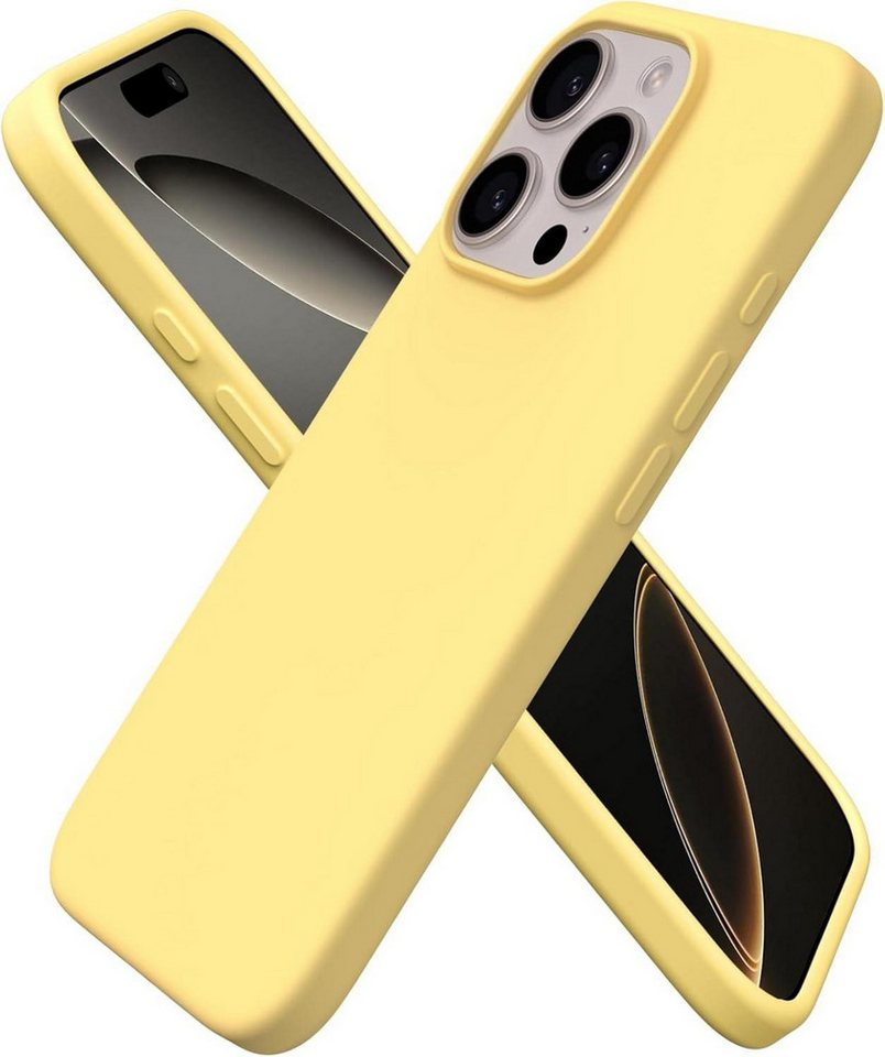 LuxusKollektion Handyhülle iPhone 16 Pro Hülle Silikon 6,3 Zoll Flüssiges Silikon Leicht Gelb LuxusKollektion Handyhülle iPhone 16 Pro Hülle Silikon 6,3 Zoll Flüssiges Silikon Leicht Gelb von LuxusKollektion