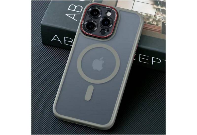 LuxusKollektion Handyhülle iPhone 16 Pro Max Hülle Magsafe Militärschutz Kameraschutz Titan Natur von LuxusKollektion