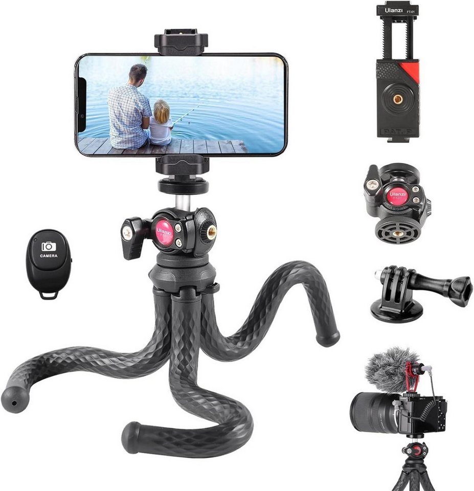 LuxusKollektion Kamera-Hülle Flexible Mini Stativ mit Fernauslöser für iPhone Samsung Canon Nikon LuxusKollektion Kamera-Hülle Flexible Mini Stativ mit Fernauslöser für iPhone Samsung Canon Nikon von LuxusKollektion