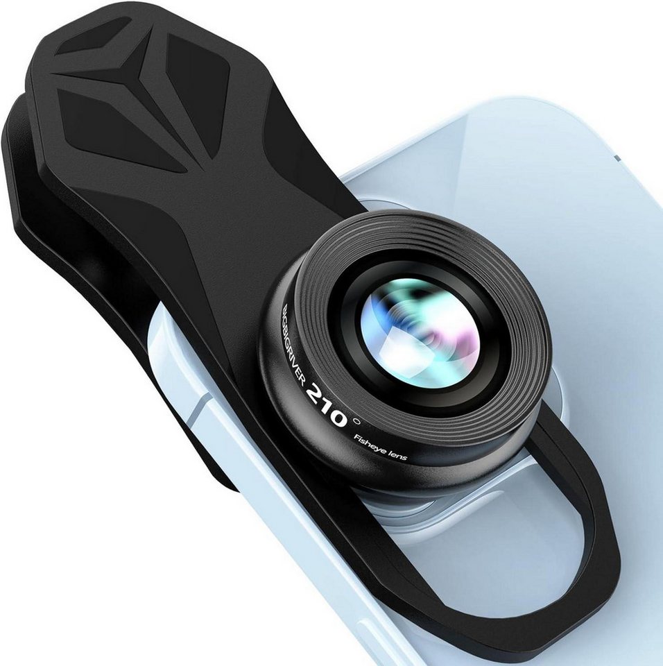 LuxusKollektion Kamera-Hülle Handy Fisheye-Objektiv 210° für iPhone Samsung Pixel BlackBerry iPad LuxusKollektion Kamera-Hülle Handy Fisheye-Objektiv 210° für iPhone Samsung Pixel BlackBerry iPad von LuxusKollektion