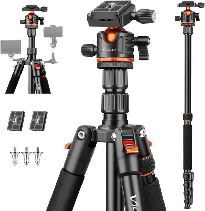 LuxusKollektion Kamera-Hülle Kamera Stativ 200cm Tragbares Reisestativ mit 360° Kugelkopf DSLR von LuxusKollektion