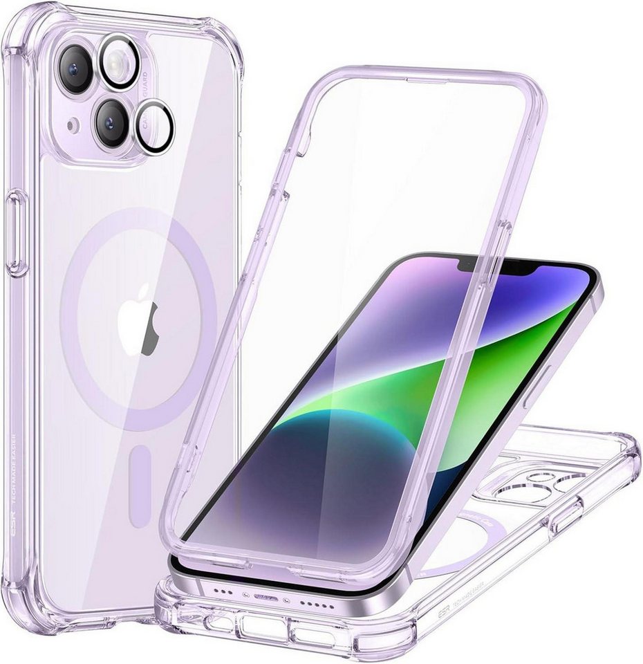 LuxusKollektion Kameraschutzglas iPhone 14 Hülle MagSafe 360° Stoßfest Klar Lila Kameraschutz LuxusKollektion Kameraschutzglas iPhone 14 Hülle MagSafe 360° Stoßfest Klar Lila Kameraschutz von LuxusKollektion