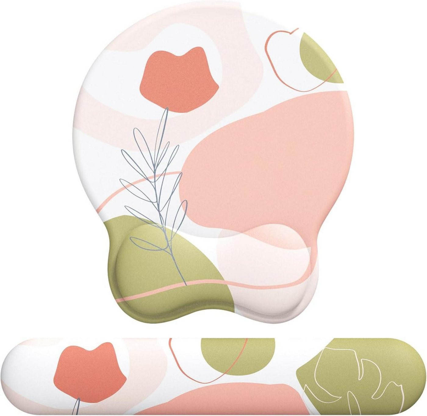 LuxusKollektion Mauspad Ergonomisches Mauspad mit Handauflage und Gelkissen, Memory Foam von LuxusKollektion