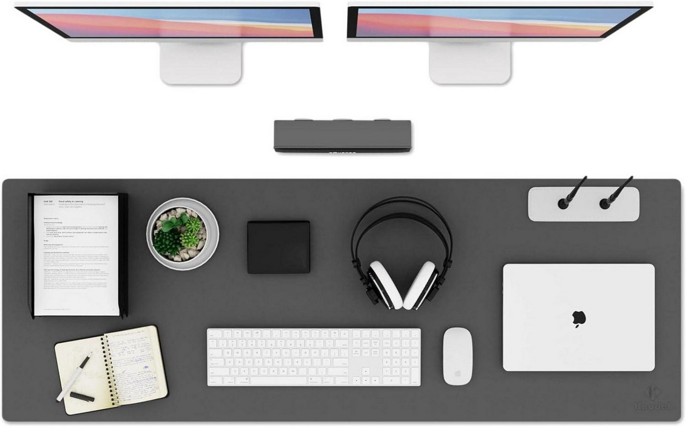 LuxusKollektion Mauspad Tischunterlage 43cm x 120cm wasserdicht PVC Schreibtisch Laptop von LuxusKollektion