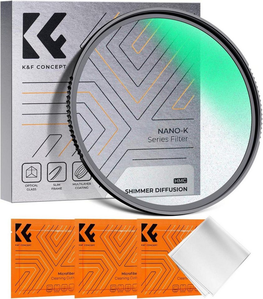 LuxusKollektion Nano-K Serie Shimmer Diffusion Filter 58mm Optisches Glas 18 Schichten Objektivzubehör von LuxusKollektion