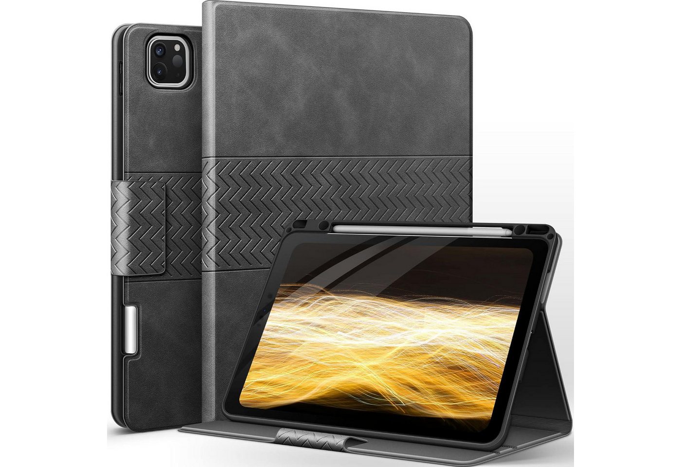 LuxusKollektion Tablet-Hülle iPad Pro 12.9 Zoll 2022/2021/2020/2018 Hülle mit Stifthalter, Auto von LuxusKollektion