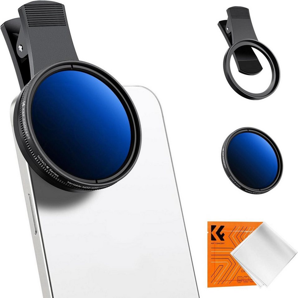 LuxusKollektion Universelles HAndykamera Objektivset mit Varibaler ND2-ND400 Filter Foto-Filter-Sets von LuxusKollektion