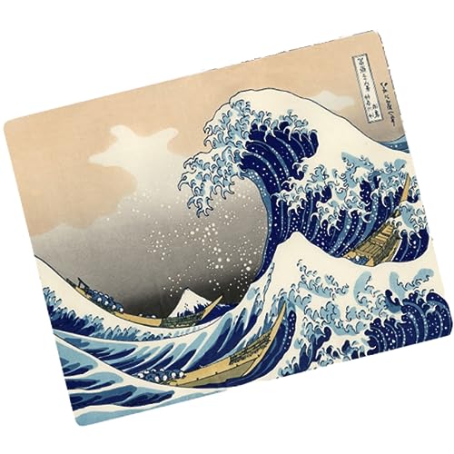 Luxylei Mauspad, Japan, Kanagawa, Große Welle, Mauspad, Laptop-mauspad, Schreibtischunterlage, Computer-pc, Mäuse, Schreibtischunterlage, 21 X 26 cm von Luxylei