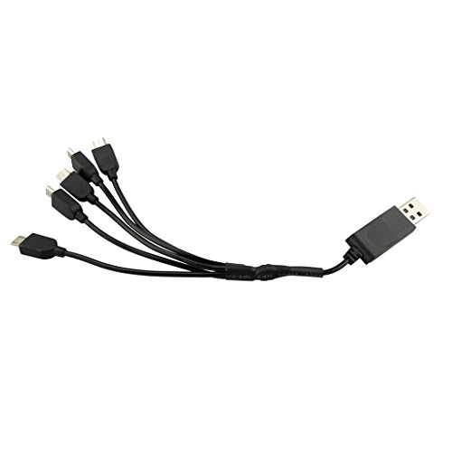 1 5 Lipo Akku USB Ladegerät für XS809 XS809HC RC Drohne Backup Ladekabel VISUO XS809 Mini Faltbar Selfie Quadcopter Sehr empfehlenswerte Ersatzteile Einfache Installation Schwarz von Luzhengyang