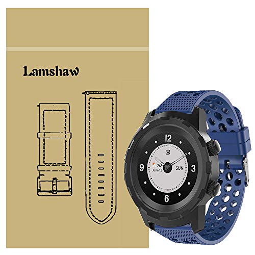 LvBu Armband Kompatibel Für 3Plus Cruz, Sport Silikon Classic Ersatz Uhrenarmband Für 3Plus Cruz Smartwatch (Blau) von LvBu