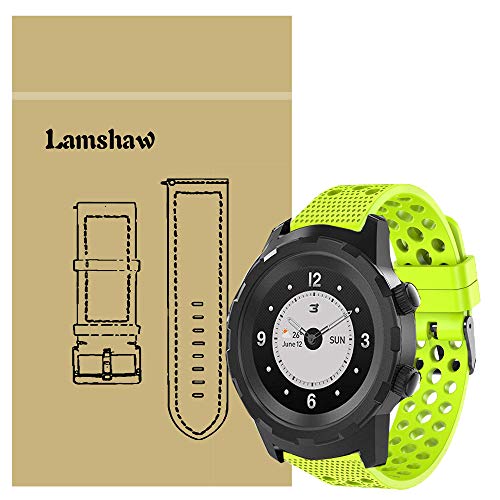 LvBu Armband Kompatibel Für 3Plus Cruz, Sport Silikon Classic Ersatz Uhrenarmband Für 3Plus Cruz Smartwatch (Grün) von LvBu