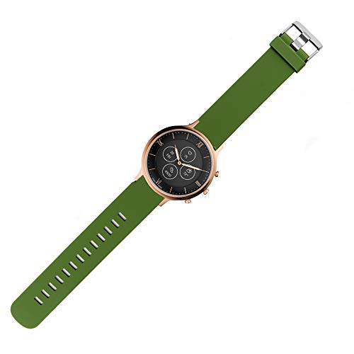 LvBu Armband Kompatibel Für Fossil Charter HR, Sport Silikon Classic Ersatz Uhrenarmband Für Fossil Charter HR Hybrid Smartwatch (Grün) von LvBu
