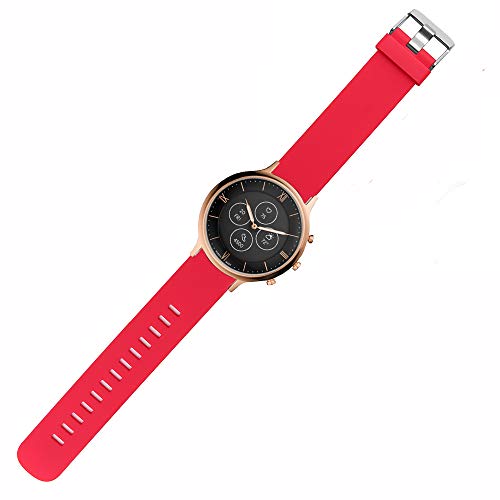 LvBu Armband Kompatibel Für Fossil Charter HR, Sport Silikon Classic Ersatz Uhrenarmband Für Fossil Charter HR Hybrid Smartwatch (Rot) von LvBu