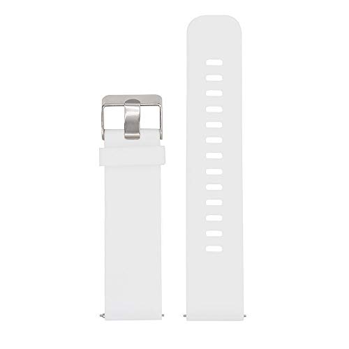 LvBu Armband Kompatibel Für Fossil Charter HR, Sport Silikon Classic Ersatz Uhrenarmband Für Fossil Charter HR Hybrid Smartwatch (Weiß) von LvBu