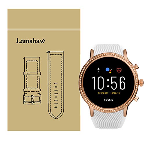LvBu Armband Kompatibel Für Fossil Julianna HR, Sport Silikon Classic Ersatz Uhrenarmband Für Fossil Gen 5 Julianna HR (Weiß) von LvBu