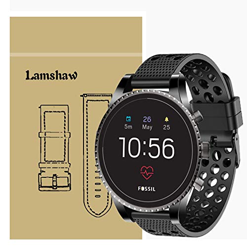 LvBu Armband Kompatibel Für Fossil Q Explorist, Sport Silikon Classic Ersatz Uhrenarmband Für Fossil Gen 3 Smartwatch - Q EXPLORIST Smartwatch (Schwarz) von LvBu