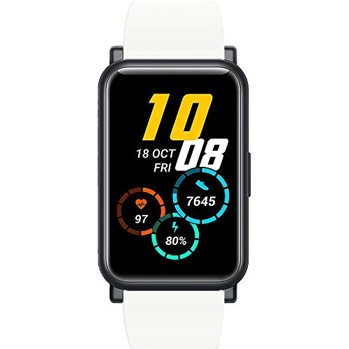 LvBu Armband Kompatibel Für Honor Watch ES, Sport Silikon Classic Ersatz Uhrenarmband Für Honor Watch ES Smartwatch (Weiß) von LvBu