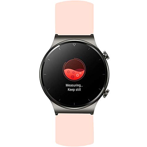LvBu Armband Kompatibel Für Huawei Watch GT 2 Pro, Sport Silikon Classic Ersatz Uhrenarmband Für Huawei Watch GT 2 Pro Smartwatch (Rosa) von LvBu
